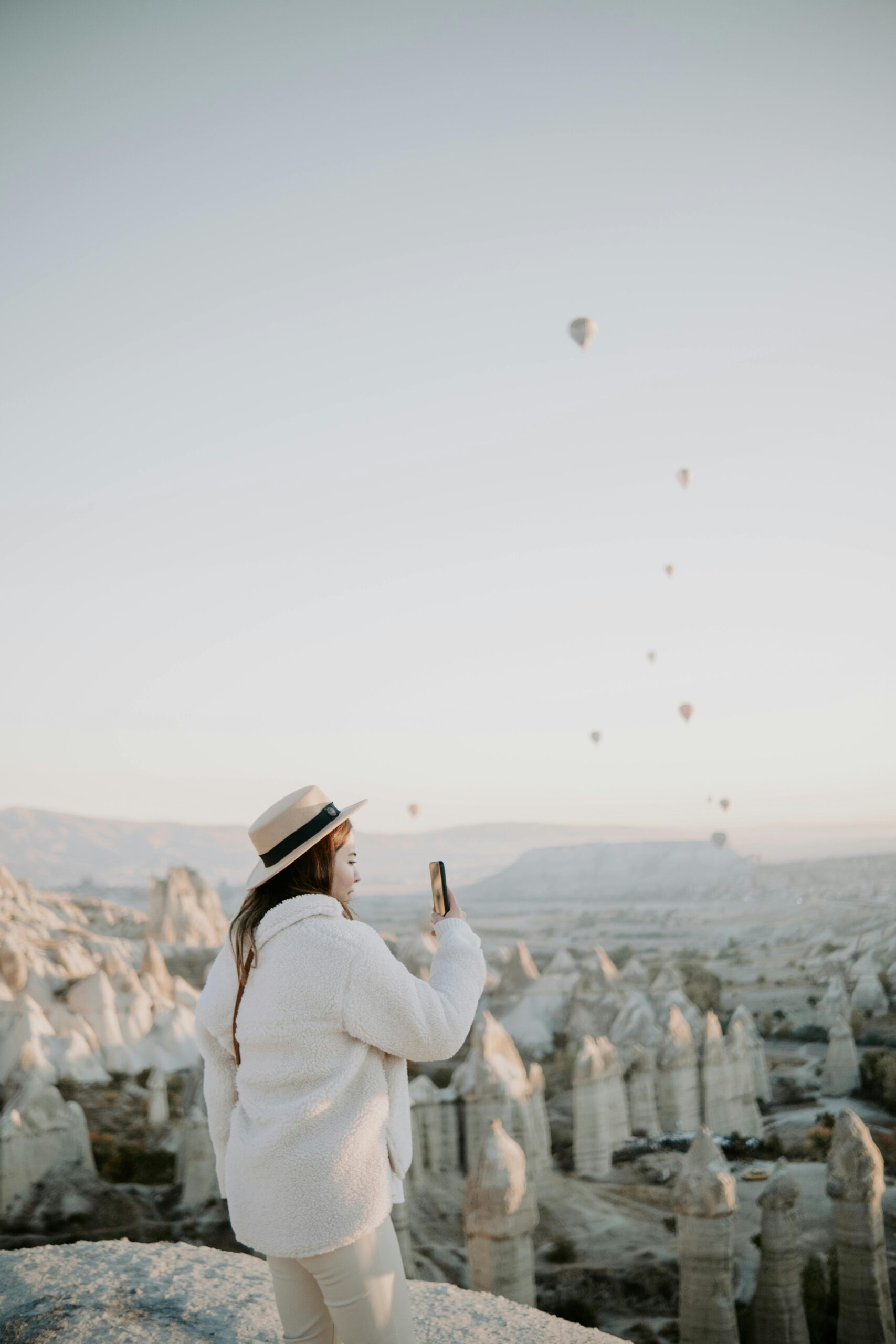a girl taking picture