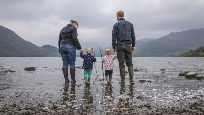 Aira Force family walking