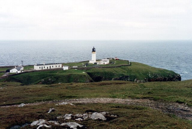 Far view of Cape Wrath light house
