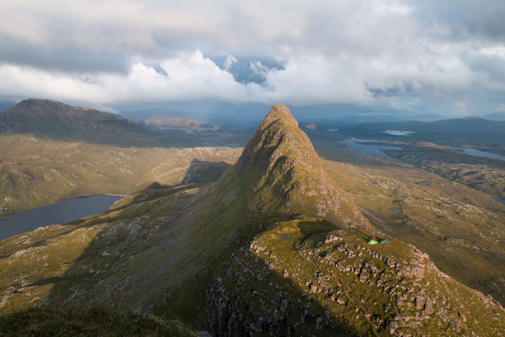 Assynt Scotland  tall peak