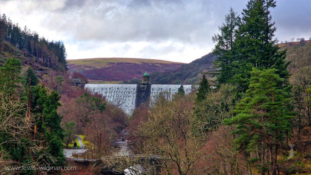 Elan Valley  dam waterfall