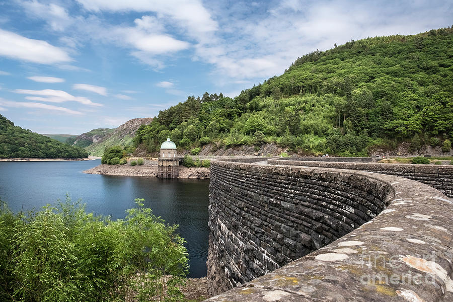 Elan Valley beach of the dam