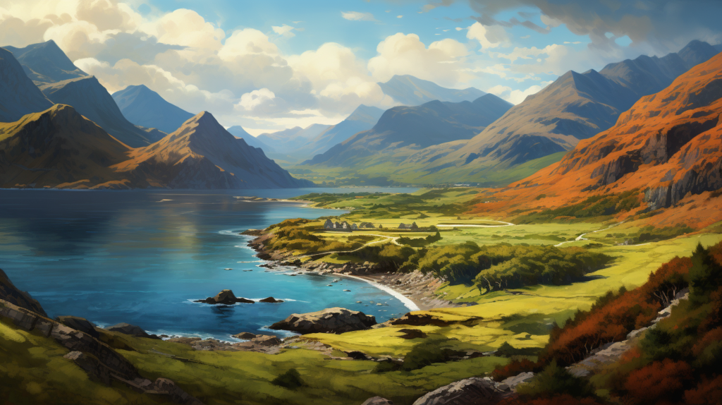  Knoydart Peninsula lake
