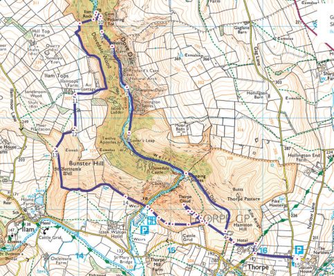 Dovedale map